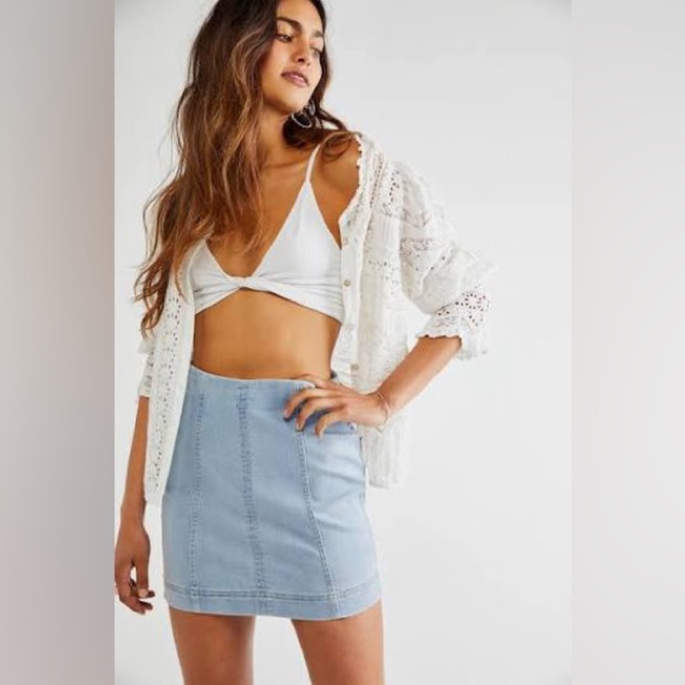 *NWOT* Free People Modern Femme Mini Skirt